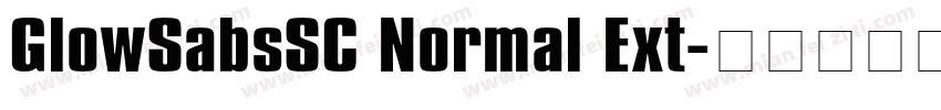GlowSabsSC Normal Ext字体转换